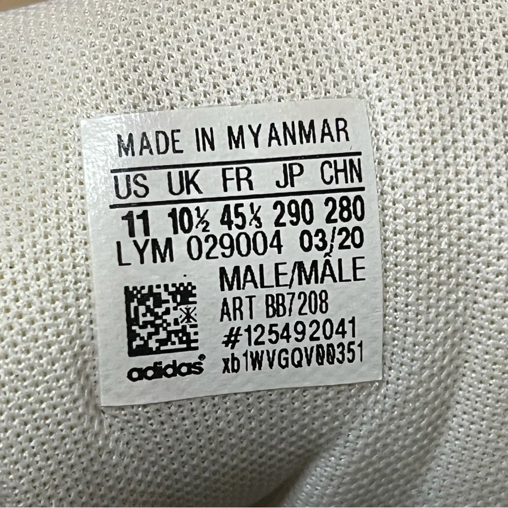 Adidas White and Black Mid-Top Hoops 2.0 Sneakers 11